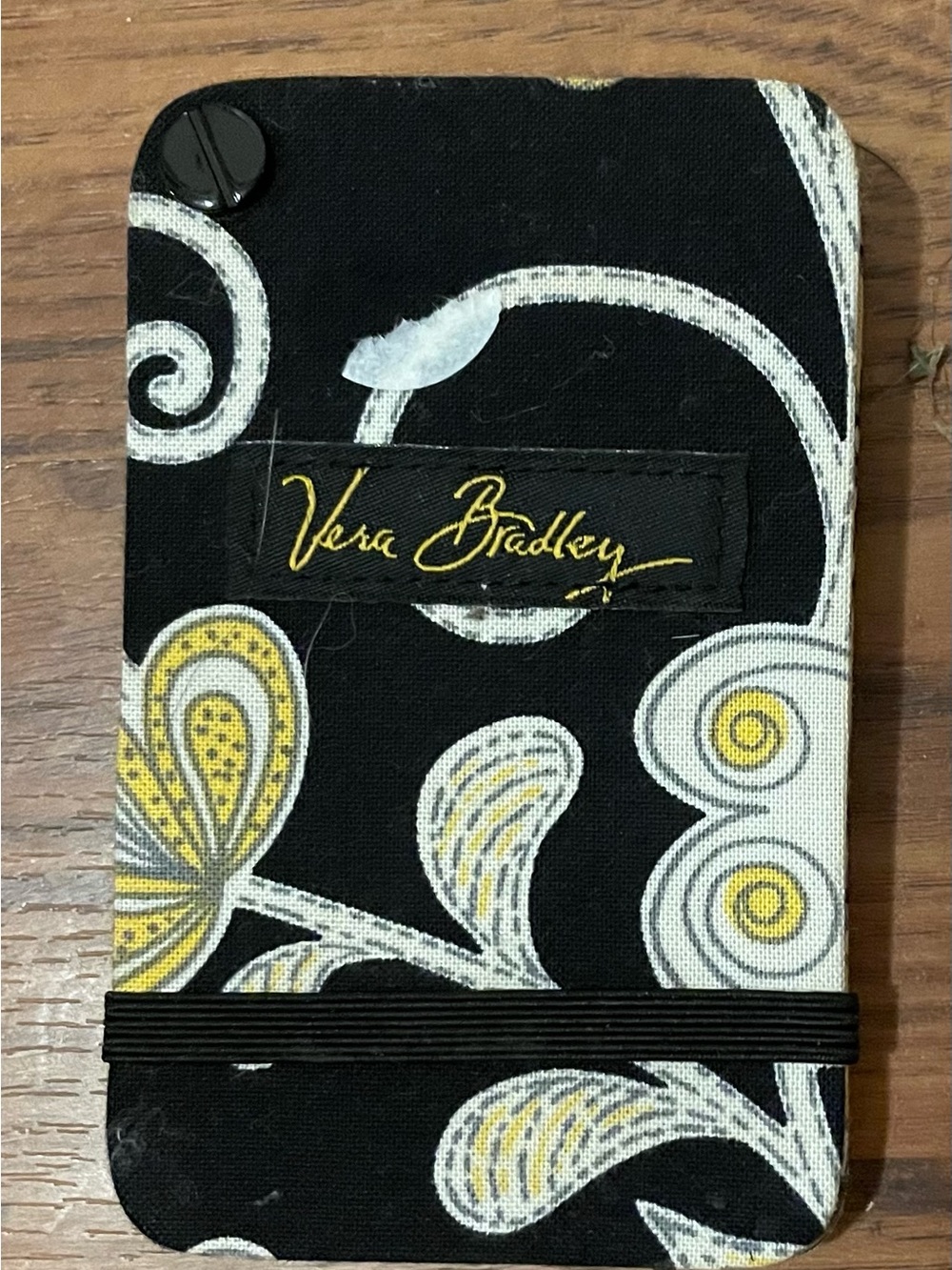Vera Bradley fabric sleeve photo or card holder wallet Yellow Bird pattern - Picture 2 of 6